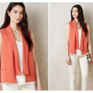 Anthropologie Cartonnier Shawled Miya Pure Tencel Vest